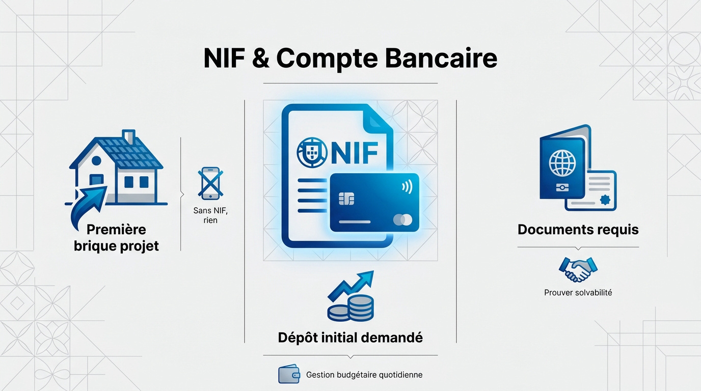 Documents nécessaires pour obtenir le NIF et ouvrir un compte bancaire au Portugal